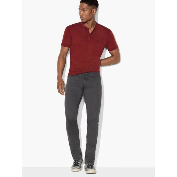 John Varvatos USA Bowery Jeans Mens 33 Black Slim Straight Stretch Meas: 34x32 - Picture 1 of 16